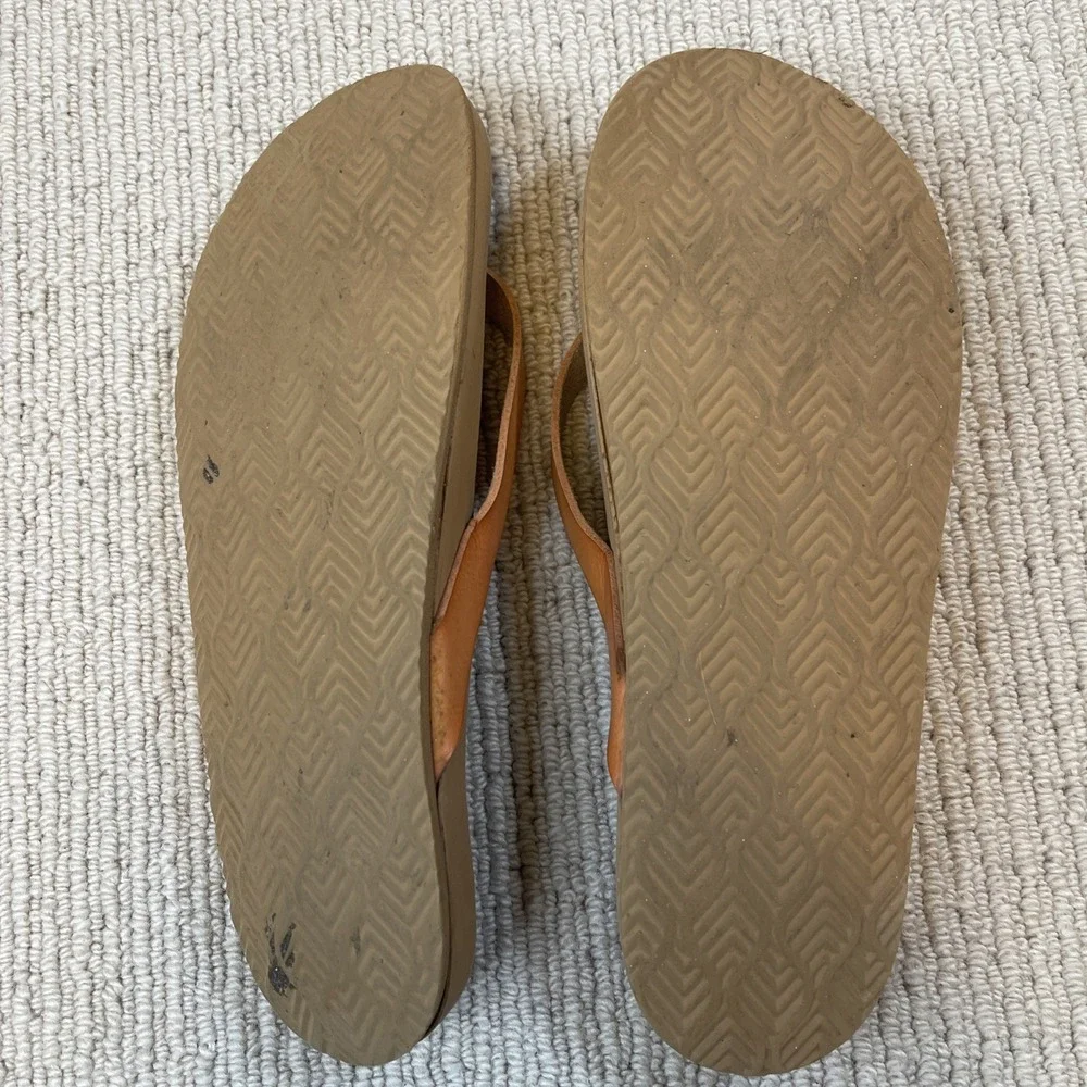 ONCAI Women's 7.5/8** Flip Flops Khaki Waterproof Outdoor Sandals